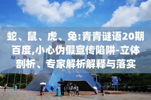 蛇、鼠、虎、兔:青青谜语20期百度,小心伪假宣传陷阱-立体剖析、专家解析解释与落实